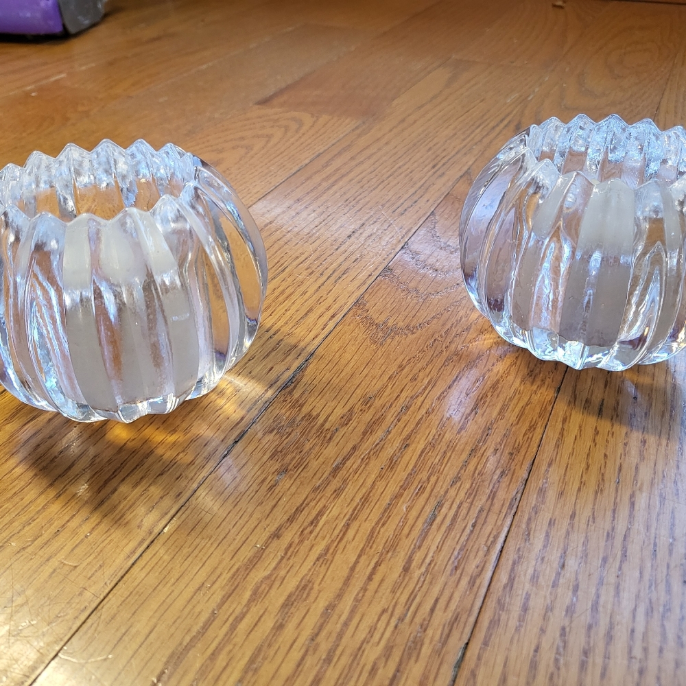 Simon Pearce Crystal Votives